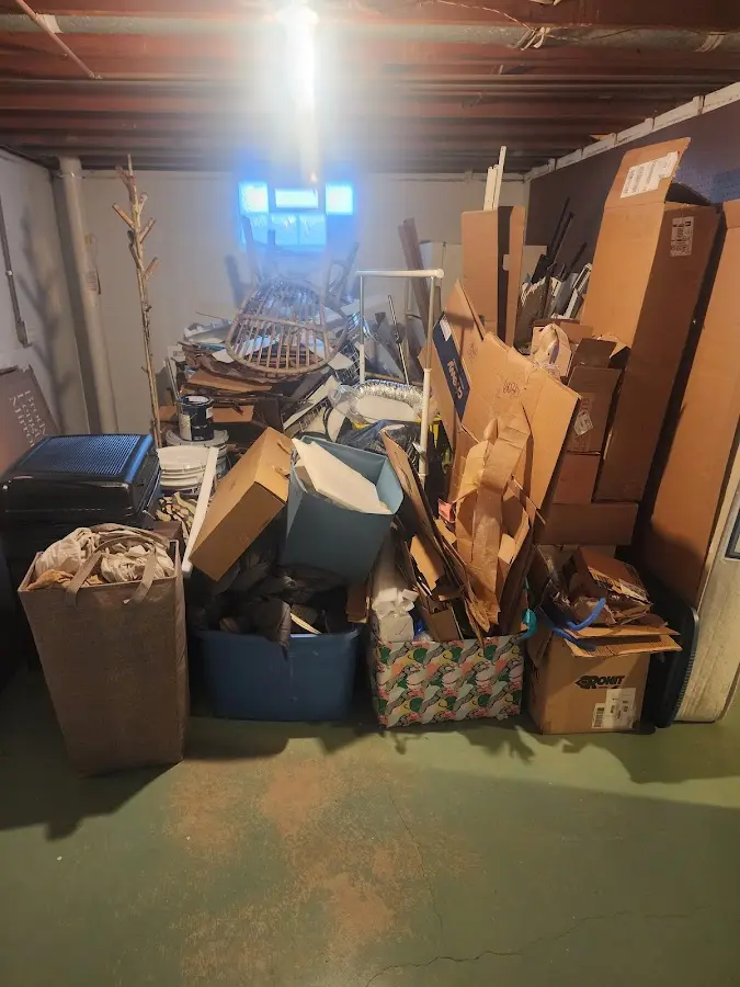 Roll-off dumpster container at job site for Construction Dumpster Rental in Palmyra